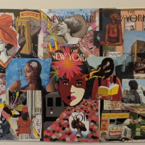 Collage of New Yorker art pieces