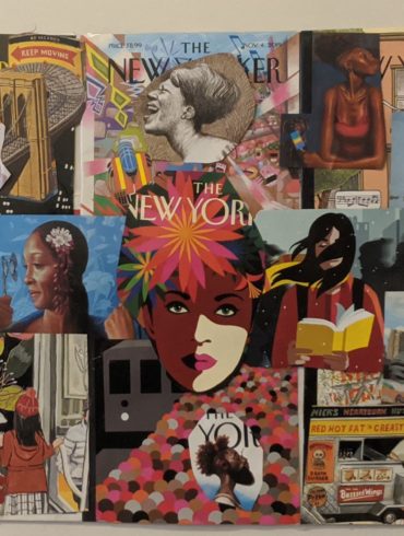 Collage of New Yorker art pieces