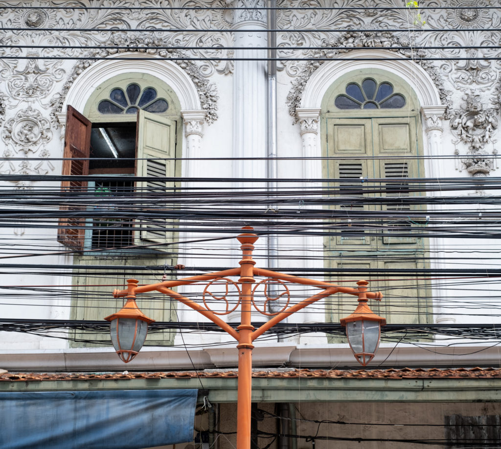 Power lines and power poles