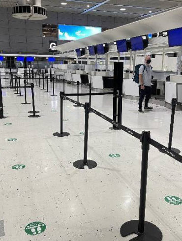 Empty airport