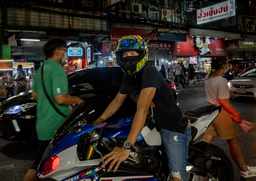 man on motorcycle